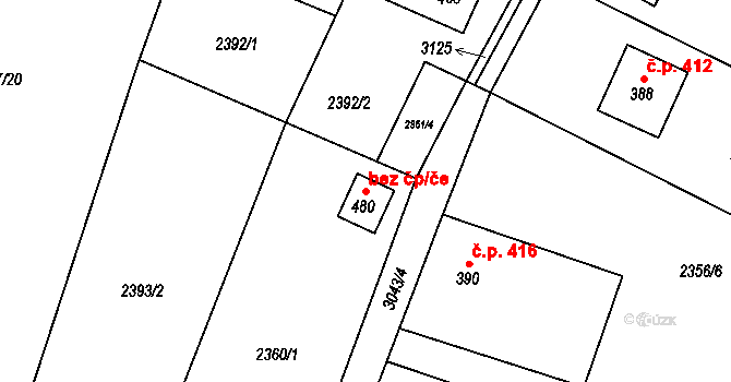 Šluknov 41259173 na parcele st. 480 v KÚ Království, Katastrální mapa
