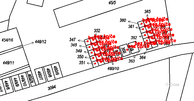 Čermná nad Orlicí 50453173 na parcele st. 354 v KÚ Malá Čermná nad Orlicí, Katastrální mapa
