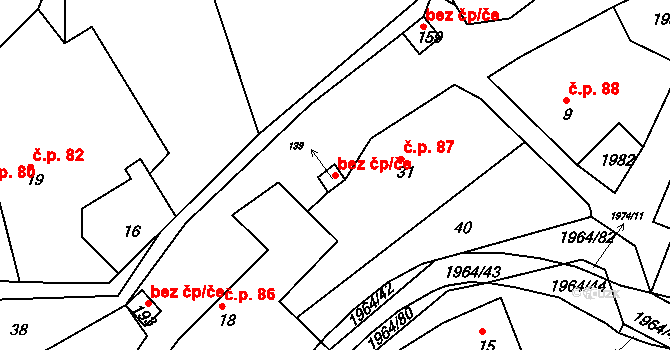 Luhačovice 38879174 na parcele st. 139 v KÚ Kladná Žilín, Katastrální mapa