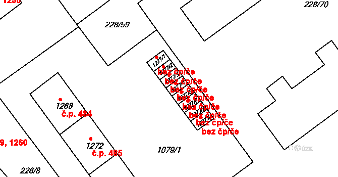 Český Brod 42211174 na parcele st. 1277/4 v KÚ Český Brod, Katastrální mapa