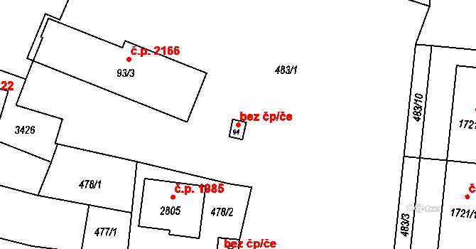 Hořice 45932174 na parcele st. 94 v KÚ Hořice v Podkrkonoší, Katastrální mapa