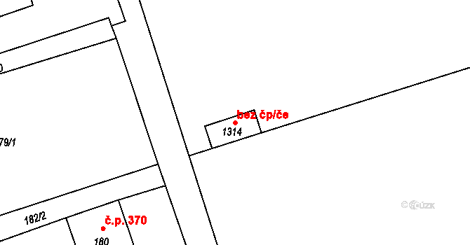 Bohumín 48611174 na parcele st. 1314 v KÚ Záblatí u Bohumína, Katastrální mapa