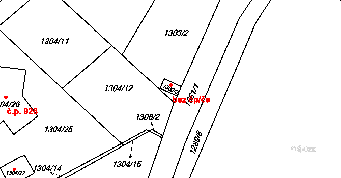 Kynšperk nad Ohří 49357174 na parcele st. 1303/3 v KÚ Kynšperk nad Ohří, Katastrální mapa