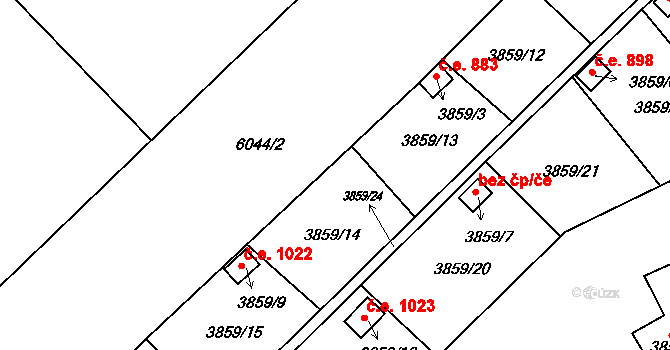 Šternberk 897, Katastrální mapa