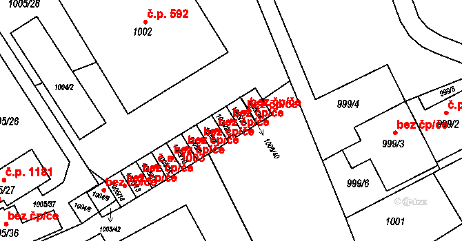Bohumín 38222175 na parcele st. 1005/29 v KÚ Nový Bohumín, Katastrální mapa