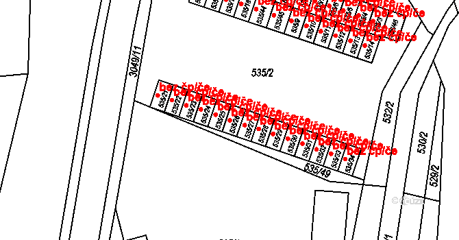 Rychnov nad Kněžnou 38488175 na parcele st. 535/26 v KÚ Rychnov nad Kněžnou, Katastrální mapa