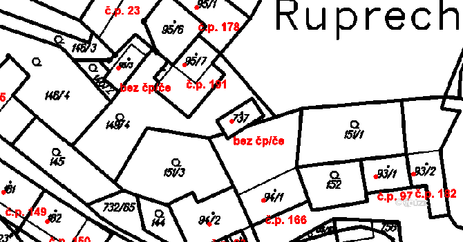 Ruprechtov 39715175 na parcele st. 737 v KÚ Ruprechtov, Katastrální mapa