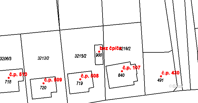 Mýto 47097175 na parcele st. 900 v KÚ Mýto v Čechách, Katastrální mapa