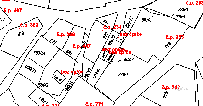 Klobouky u Brna 115504176 na parcele st. 890/37 v KÚ Klobouky u Brna, Katastrální mapa