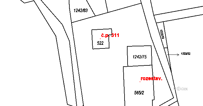 Objekt 120815176, Katastrální mapa