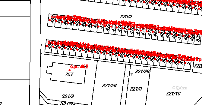 Maršov 471, Krupka na parcele st. 497 v KÚ Maršov u Krupky, Katastrální mapa