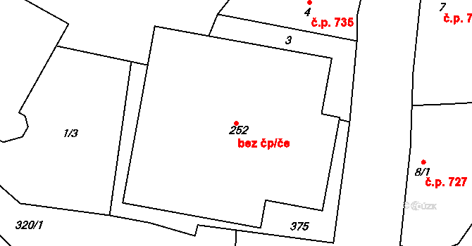 Kostelec nad Labem 39330176 na parcele st. 252 v KÚ Rudeč, Katastrální mapa