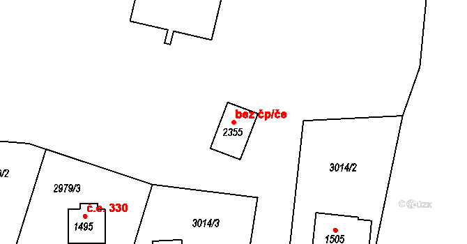 Horní Bečva 45694176 na parcele st. 2355 v KÚ Horní Bečva, Katastrální mapa