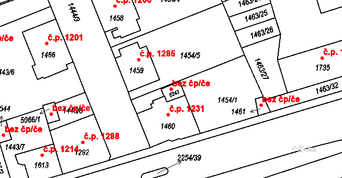 Šumperk 48512176 na parcele st. 5243 v KÚ Šumperk, Katastrální mapa