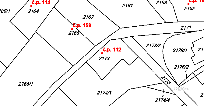 Liberec XIV-Ruprechtice 112, Liberec na parcele st. 2173 v KÚ Ruprechtice, Katastrální mapa