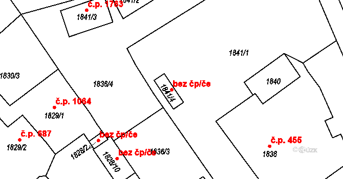 Rychnov nad Kněžnou 38482177 na parcele st. 1841/4 v KÚ Rychnov nad Kněžnou, Katastrální mapa