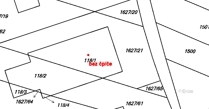 Černýšovice 47444177 na parcele st. 118/1 v KÚ Černýšovice, Katastrální mapa