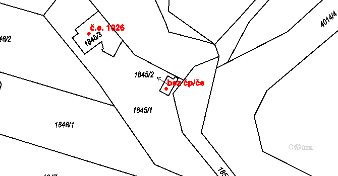 Soběslav 47473177 na parcele st. 1845/2 v KÚ Soběslav, Katastrální mapa