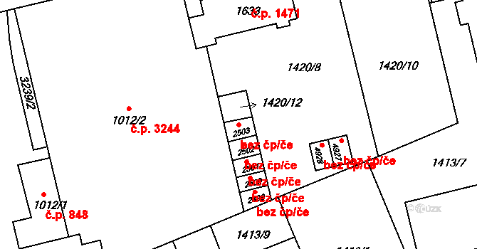 Šumperk 48503177 na parcele st. 2503 v KÚ Šumperk, Katastrální mapa