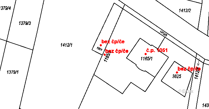Hořice 48561177 na parcele st. 1165/2 v KÚ Hořice v Podkrkonoší, Katastrální mapa