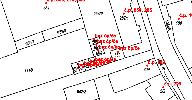 Hrochův Týnec 41695178 na parcele st. 561 v KÚ Hrochův Týnec, Katastrální mapa