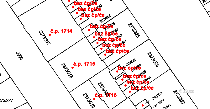 Opava 43790178 na parcele st. 2373/541 v KÚ Opava-Předměstí, Katastrální mapa