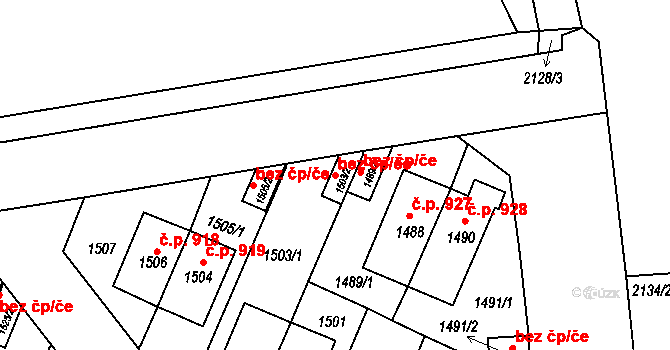 Praha 90944178 na parcele st. 1503/2 v KÚ Střešovice, Katastrální mapa