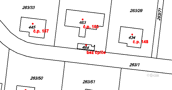 Nižbor 91719178 na parcele st. 464 v KÚ Stradonice u Nižboru, Katastrální mapa