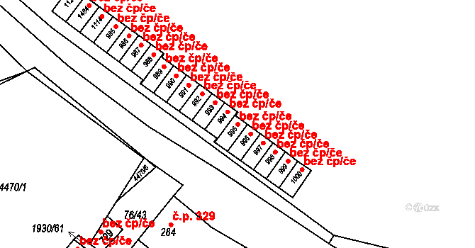 Hrušovany nad Jevišovkou 40963179 na parcele st. 995 v KÚ Hrušovany nad Jevišovkou, Katastrální mapa