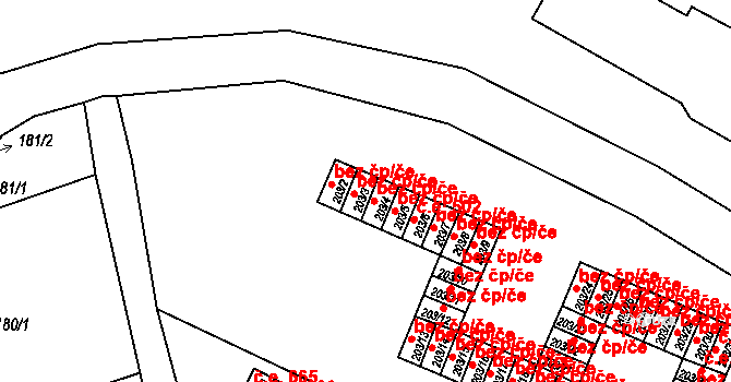 Tachov 43283179 na parcele st. 203/3 v KÚ Tachov, Katastrální mapa