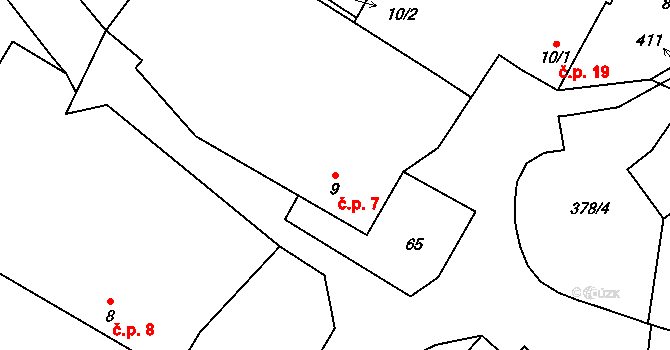 Štěpánov 7, Leština u Světlé na parcele st. 9 v KÚ Štěpánov u Leštiny, Katastrální mapa