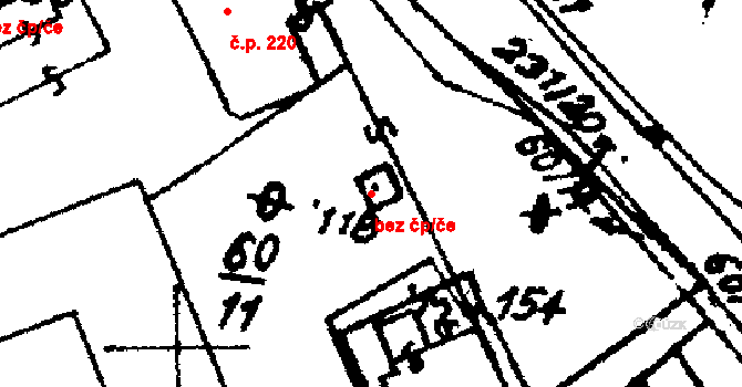 Hrochův Týnec 38032180 na parcele st. 118 v KÚ Stíčany, Katastrální mapa
