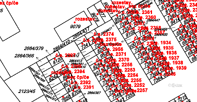 Hodonín 38912180 na parcele st. 8203 v KÚ Hodonín, Katastrální mapa