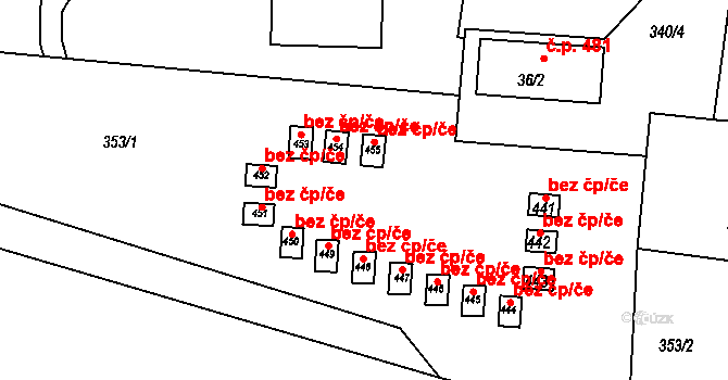 Frýdlant nad Ostravicí 40334180 na parcele st. 455 v KÚ Nová Ves u Frýdlantu nad Ostravicí, Katastrální mapa