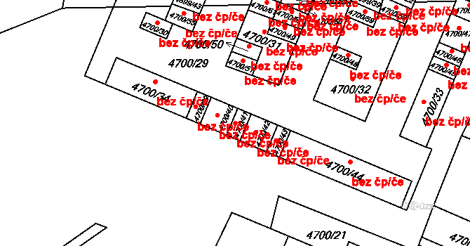 Chomutov 45015180 na parcele st. 4700/41 v KÚ Chomutov I, Katastrální mapa