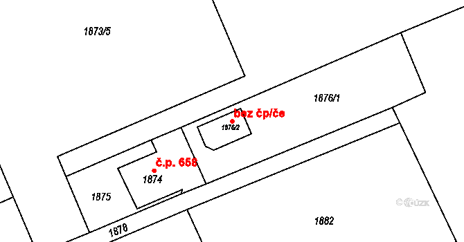 Jablunkov 47903180 na parcele st. 1876/2 v KÚ Jablunkov, Katastrální mapa