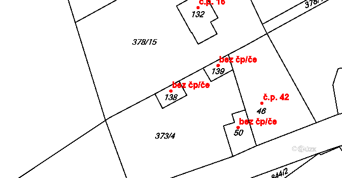 Dublovice 51987180 na parcele st. 138 v KÚ Chramosty, Katastrální mapa