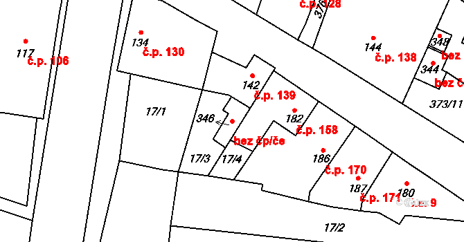 Černuc 88913180 na parcele st. 346 v KÚ Černuc, Katastrální mapa