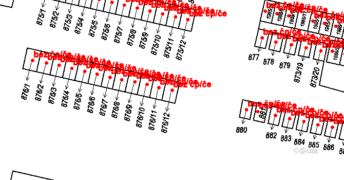 Nýřany 27866181 na parcele st. 876/12 v KÚ Nýřany, Katastrální mapa