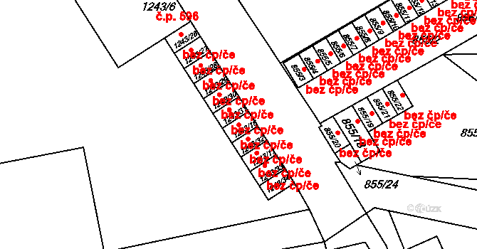 Třinec 40209181 na parcele st. 1243/16 v KÚ Třinec, Katastrální mapa