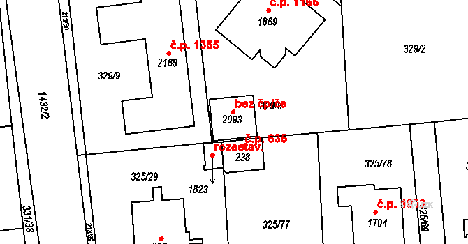 Starý Plzenec 42518181 na parcele st. 2093 v KÚ Starý Plzenec, Katastrální mapa