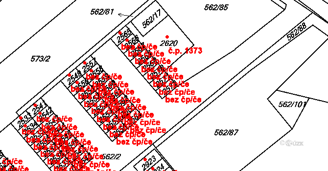 Neratovice 45408181 na parcele st. 2572 v KÚ Neratovice, Katastrální mapa