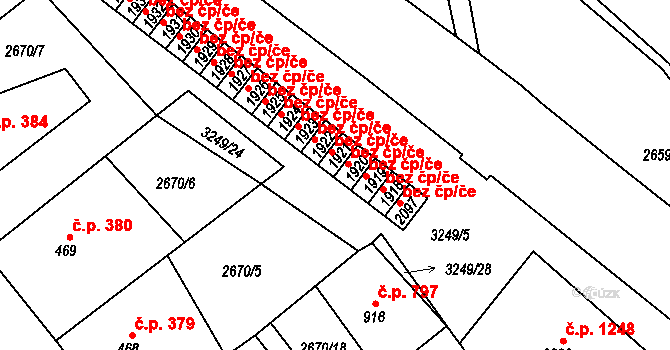 Nejdek 45828181 na parcele st. 1921 v KÚ Nejdek, Katastrální mapa