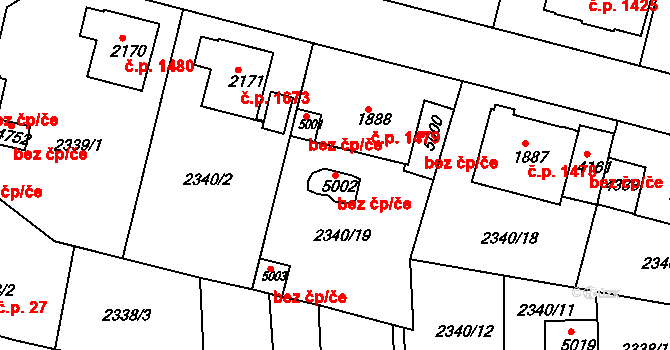 Rakovník 47937181 na parcele st. 5002 v KÚ Rakovník, Katastrální mapa