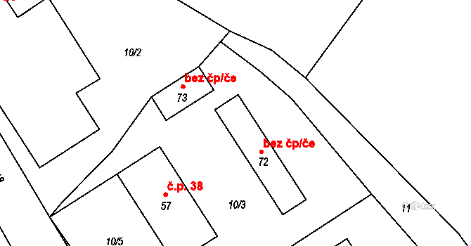 Jarošov nad Nežárkou 48672181 na parcele st. 72 v KÚ Zdešov, Katastrální mapa