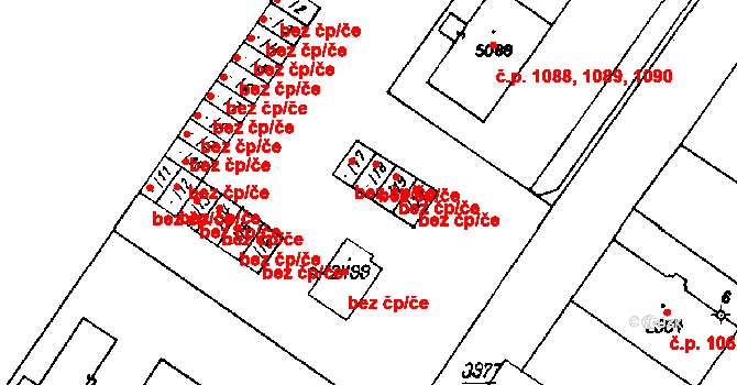 Poděbrady 49126181 na parcele st. 2500/18 v KÚ Poděbrady, Katastrální mapa