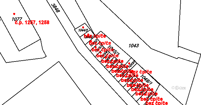Smržovka 50291181 na parcele st. 1045/4 v KÚ Smržovka, Katastrální mapa