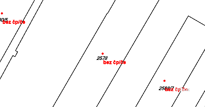 Hustopeče 50346181 na parcele st. 2578 v KÚ Hustopeče u Brna, Katastrální mapa