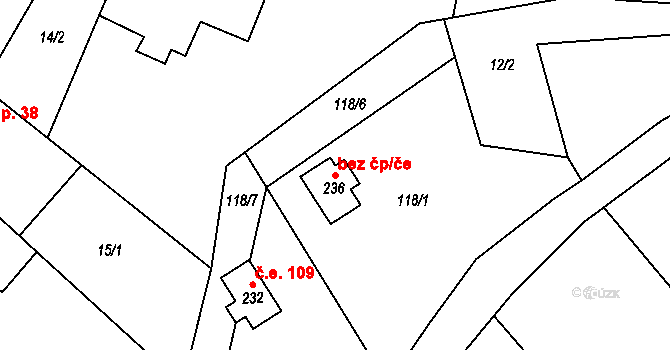 Velenov 110, Katastrální mapa