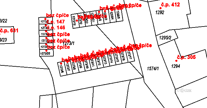 Plumlov 137 na parcele st. 1273/13 v KÚ Plumlov, Katastrální mapa